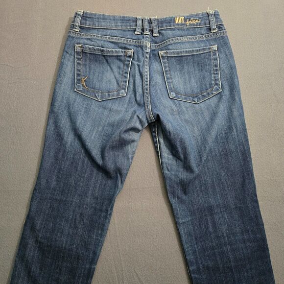 Kut From The Kloth Women 4 Skinny Mid Rise Blue Denim Jeans Medium Wash - Picture 4 of 12